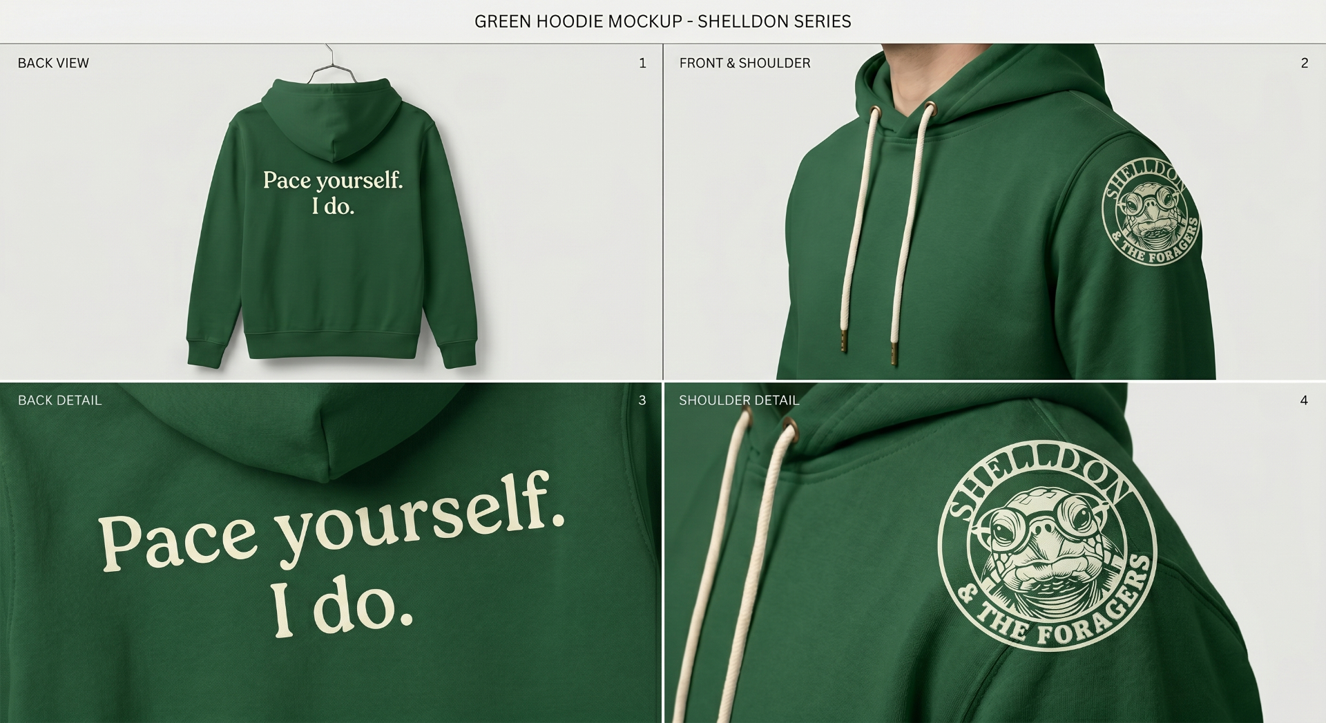 Pace yourself. I do. hoodie mockup